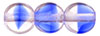 Round Beads 8mm: Lt. Pink/Blue