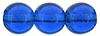 Round Beads 8mm: Capri Blue