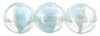 Round Beads 8mm : Luster - Crystal/Lt. Blue