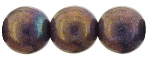 Round Beads 8mm : Luster - Opaque Bronzed Smoke