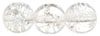 Round Crackle Beads 8mm: Crystal