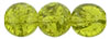 Round Crackle Beads 8mm: Olivine