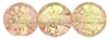 Round Crackle Beads 8mm: Green/Pink
