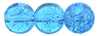 Round Crackle Beads 8mm: Aquamarine
