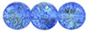 Round Crackle Beads 8mm : Blue/Lt. Green