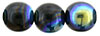 Round Beads 8mm - AB: Jet