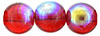 Round Beads 8mm - AB: Siam Ruby