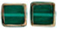 Stained Glass Squares 14 x 13mm: Emerald
