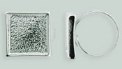 Square Ring - Free Size : Silver