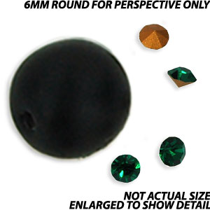 Preciosa Crystal Chaton ss3.5 : Emerald