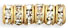 Rhinestone Rondelles 4.5mm - Gold: Crystal