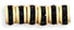 Rhinestone Rondelles 4.5mm - Gold: Jet