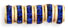 Rhinestone Rondelles 4.5mm - Gold: Sapphire