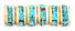 Rhinestone Rondelles 4.5mm - Gold: Aquamarine