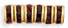 Rhinestone Rondelles 4.5mm - Gold: Garnet