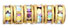Rhinestone Rondelles 4.5mm - Gold: Crystal AB
