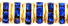Rhinestone Rondelles 5mm - Gold: Sapphire