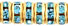 Rhinestone Rondelles 5mm - Gold: Aquamarine