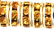 Rhinestone Rondelles 6mm - Gold: Medium Topaz