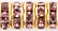 Rhinestone Rondelles 6mm - Gold: Lt. Amethyst