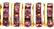 Rhinestone Rondelles 6mm - Gold: Amethyst