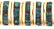 Rhinestone Rondelles 6mm - Gold: Montana Blue