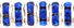 Rhinestone Rondelles 5mm - Silver: Sapphire