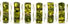 Rhinestone Rondelles 5mm - Silver: Olivine