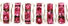 Rhinestone Rondelles 5mm - Silver: Fuchsia