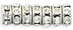 Rhinestone Rondelles 7mm - Silver: Crystal