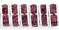 Rhinestone Squaredelles 8mm : Silver - Amethyst