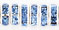 Rhinestone Squaredelles 8mm : Light Sapphire