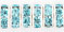Rhinestone Squaredelles 8mm : Silver - Aquamarine