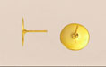Flat Pad Posts 12mm : Gold