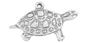Starman Sterling Silver : Right Facing Turtle Charm 23 x 14mm