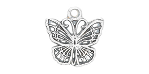 Starman Sterling Silver Essentials : Filigree Butterfly Charm 11 x 10mm