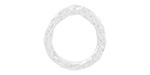 Starman Sterling Silver Essentials : Hammered Imperfect Circle Link 20 x 18.5mm