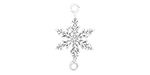 Starman Sterling Silver Essentials : Snowflake Link 22 x 13mm