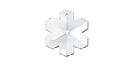 PRESTIGE 6704 20mm Snowflake Pendant Crystal