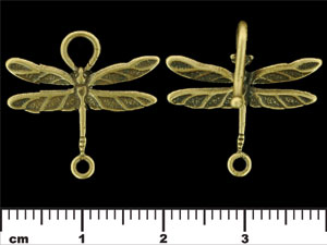 Dragonfly Hook and Clasp : Antique Brass