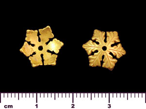 Snowflake Bead Cap 11.5mm : Gold