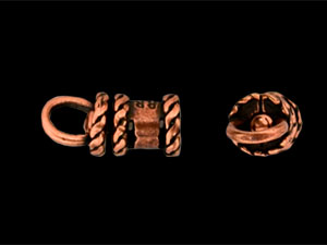 Rope Revolving Bead Cap 12/6mm : Antique Copper