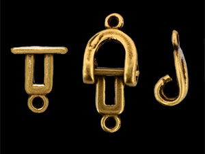 Horseshoe Clasp Set : Antique Brass