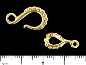 Whimsy Hook and Eye Clasp : Antique Gold
