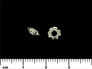 Notched Spacer 6/3mm : Antique Silver