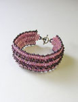 TOHO - Bead Artistry Kits : Hexagon Bead Bracelet - Pink