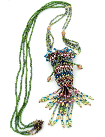 Bead Artistry Kits : Amulet Pouch Necklace - Green
