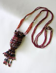TOHO - Bead Artistry Kits : Amulet Pouch Necklace - Reddish Brown