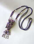 TOHO - Bead Artistry Kits : Amulet Pouch Necklace - Purple