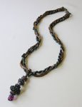 TOHO - Bead Artistry Kits : Spiral Twist Rope Necklace - Brown/Green